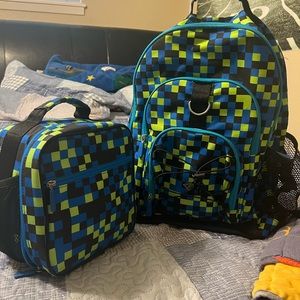 Pottery barn backpack and lunchbox